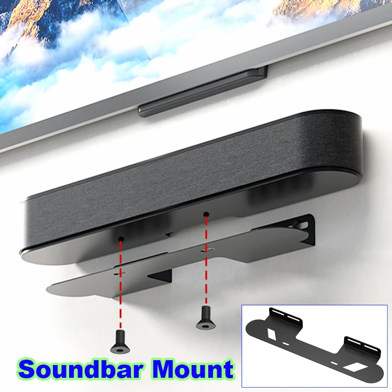Soundbar Wall Mount Bracket for Sonos Beam Soundbar Compatible with Sonos Beam Gen1 & Gen2 Soundbar Speaker Wall Holder