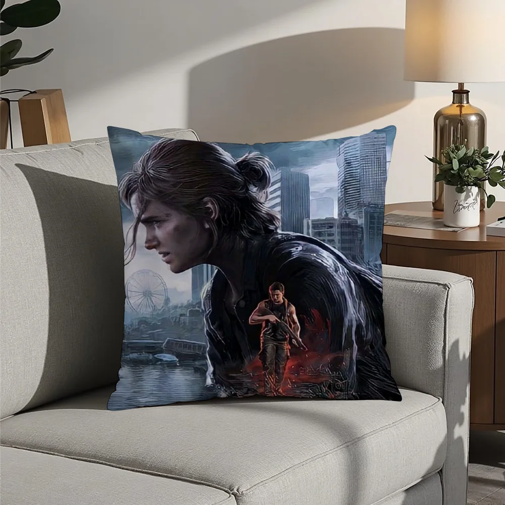 

Game The L-Last of Us Pillow Case Plush Fabric Soft Pillowcase Double Sided Print Cushion Cover Household Gifts