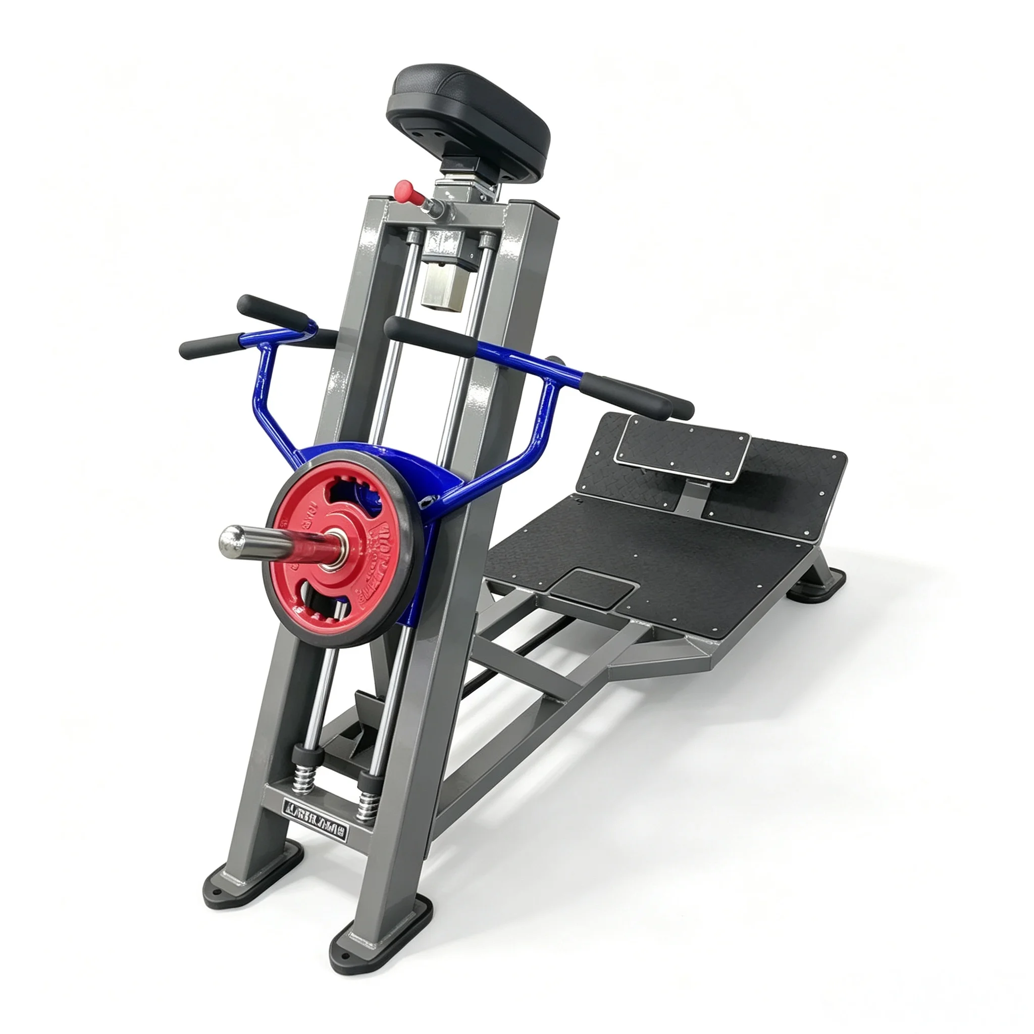 Commercial Incline T Bar Row Machine Wide Loading Sleeve Anti Shake Frame Back Strength Training Equipment for Gym