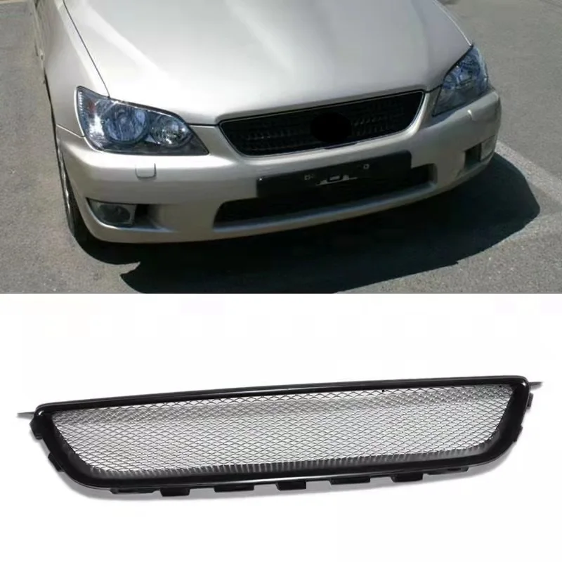 Altezza Is200 Racing Grills Fit For IS200 Altezza 1999 2000 2001 2002 2003 2004 Front Bumper Plate Mesh Mask Cover Abs Grille