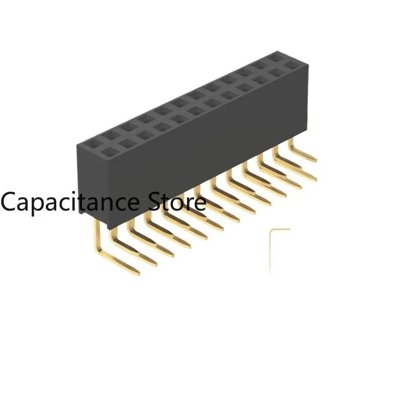 

10PCS 2.54mm female row single-row/double-row H8.5 plastic 90 degree plug-in terminal connector Y/O type