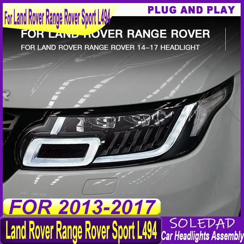 Car Headlights Assembly For Land Rover Range Rover Sport L494 2013-2017 LED Upgrade 2022 Styling Dynamic Projector Lens