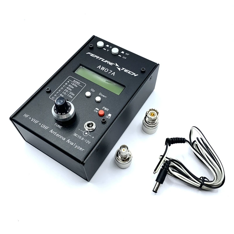 

HF/VHF/UHF AW07A 1.5-490MHZ 160M Multiband Antenna Analyzer SWR Antenna Meter Tester RF Impedance Antenna Analyzer