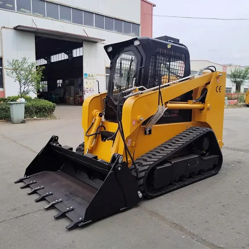 All-terrain Mini Skid Steer Loader 1 Ton 500kg EPA Euro 5 CE Small Skid Loader for Sale China Manufacturer with Various Tools