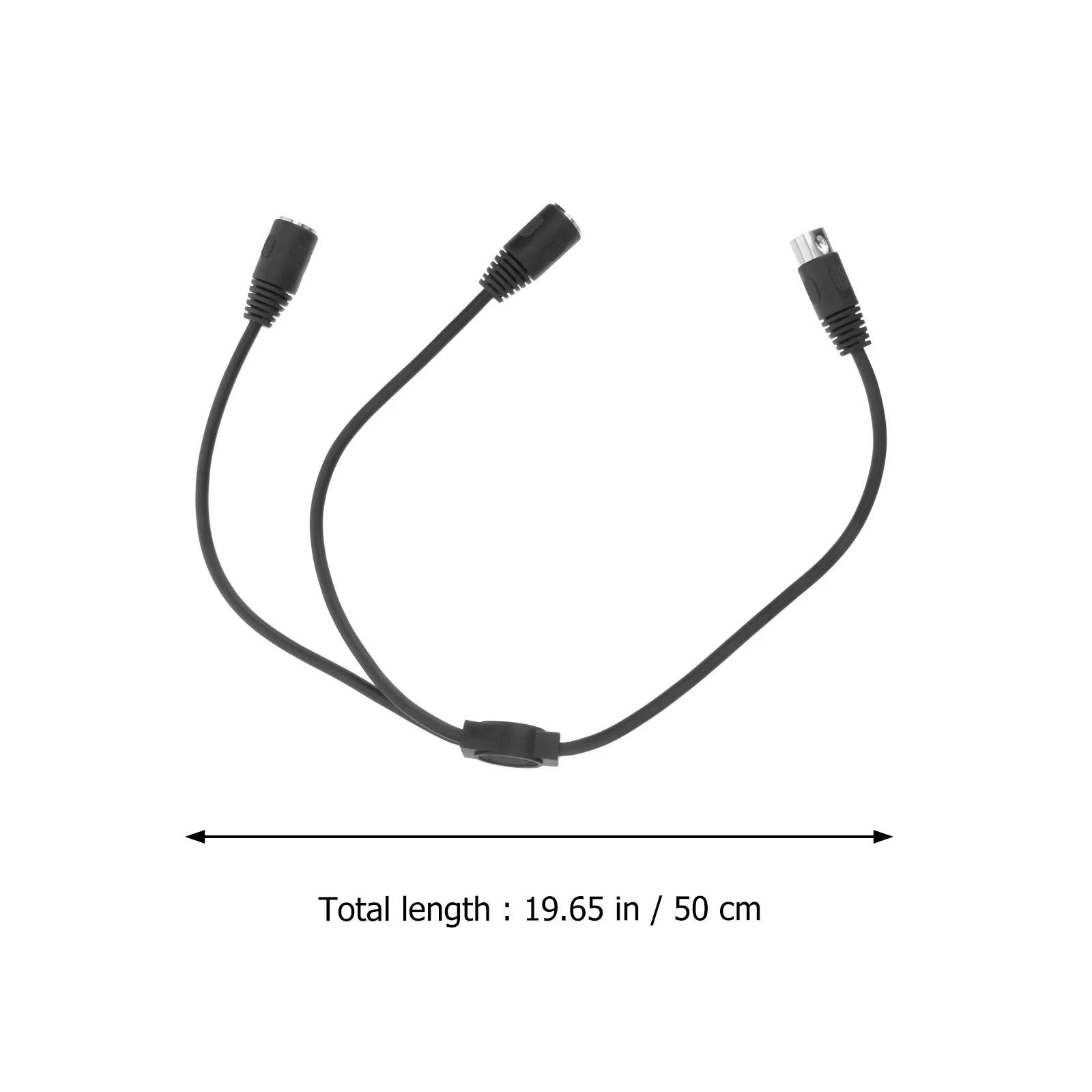 

0.5M Din 5-Pin Male To Dual Female Midi Splitter Cable High-Quality Durable Audio Connector For Synthesizers Electric Piano Midi