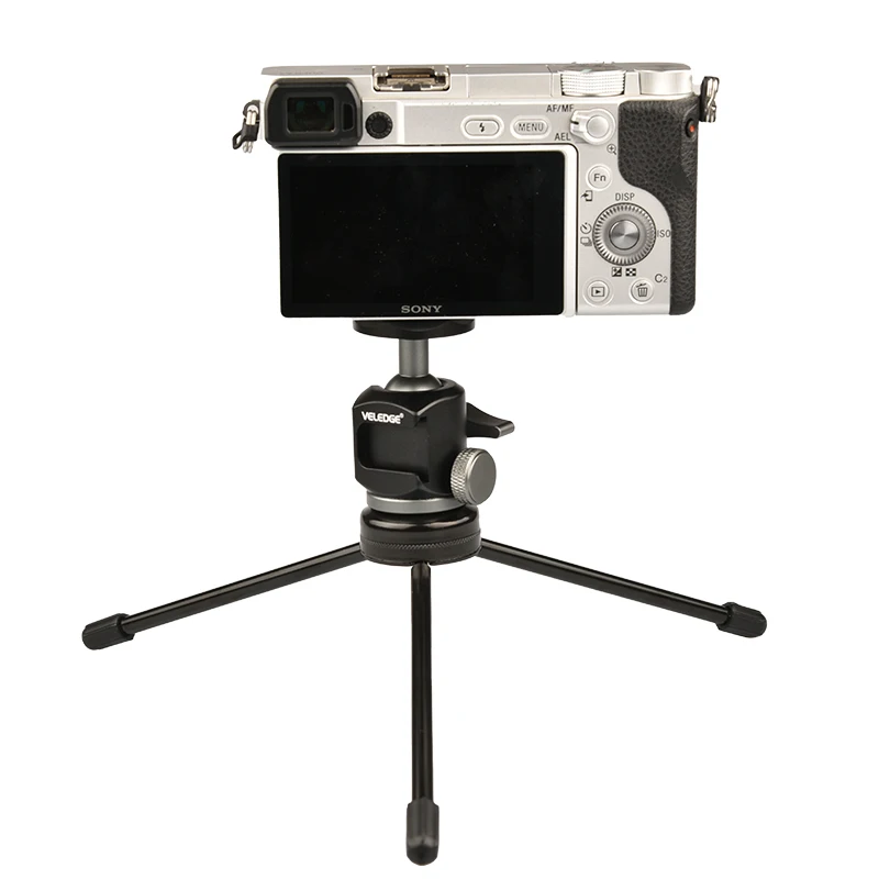 Настольный Трипод Vlogmagic Micropod с холодным башмаком, мини шариковая головка Для беззеркальных камер Dslr, смартфонов, прямой трансляции