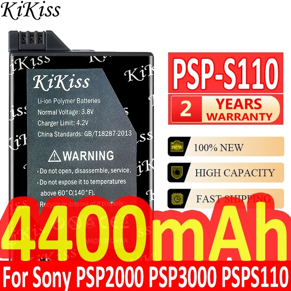 

Аккумулятор 4400 мАч PSP-S110 для Sony PSP2000 PSP3000 PSP 2000 3000 PSP-S110, геймпад, портативный контроллер PlayStation, аккумуляторы
