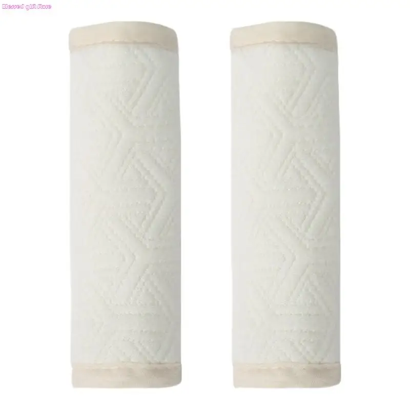 D0JC 1 Pair Baby Carriage Shoulder Pads 2PCS Super Soft Breathable Fabric for Pram Cart High Chair Safety Harness