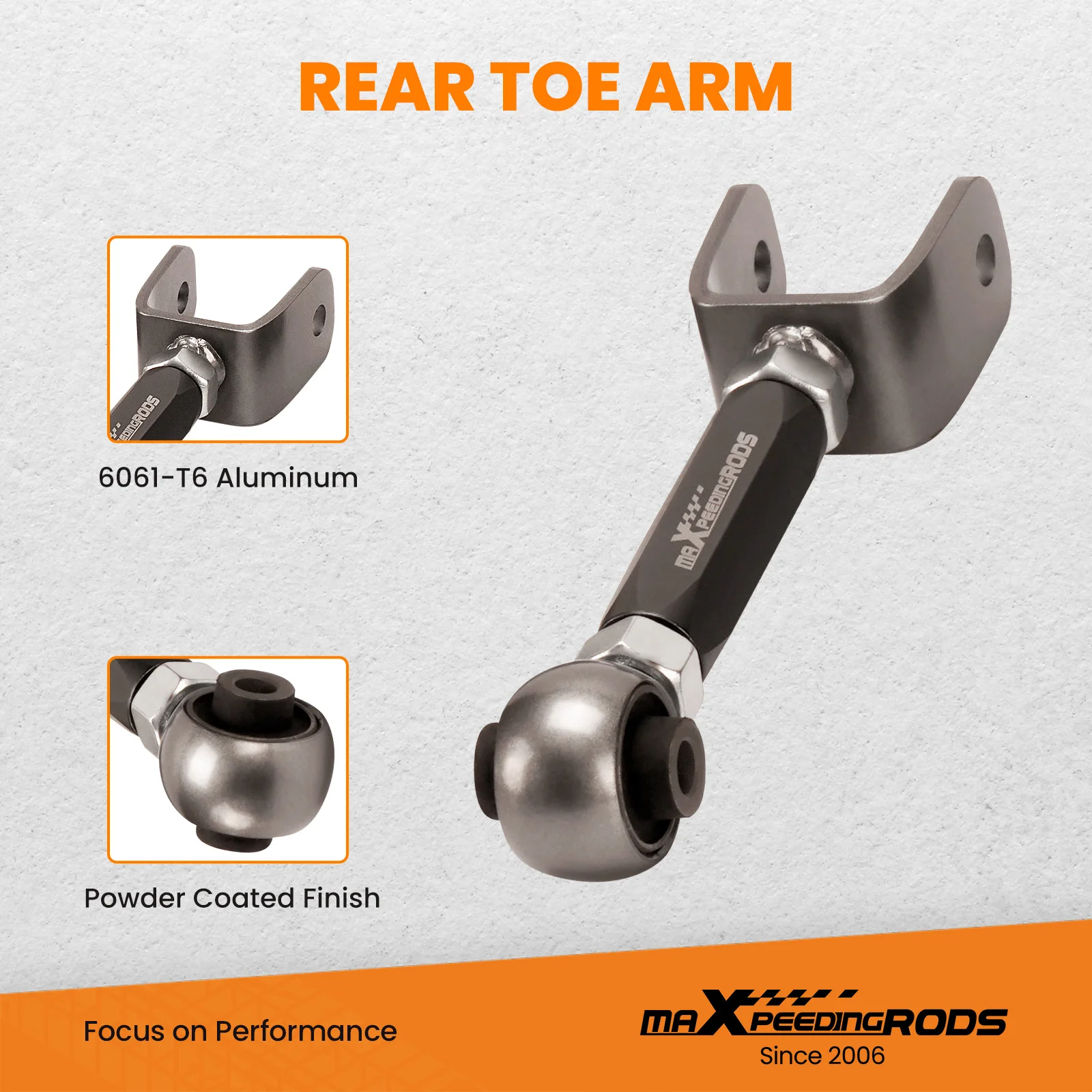 MaXpeedingrods Kit de braços de controle de alinhamento traseiro ajustável para Tesla modelo 3 / Y 2017-2022