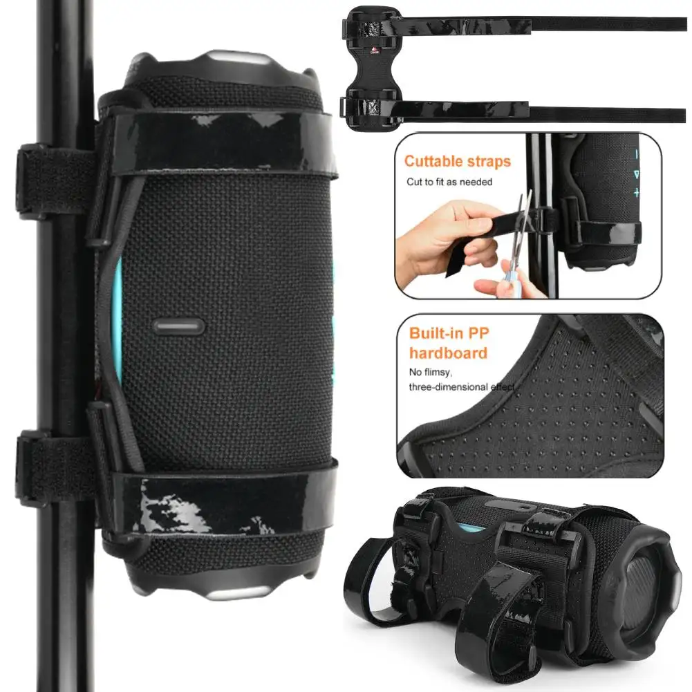 Lautsprecherhalterhalterung für JBL Flip 6 5/Charge 5, verstellbarer Riemen, Fahrradlautsprecherhalter, Lautsprecherständer, Halterung, Lautsprecherzubehör