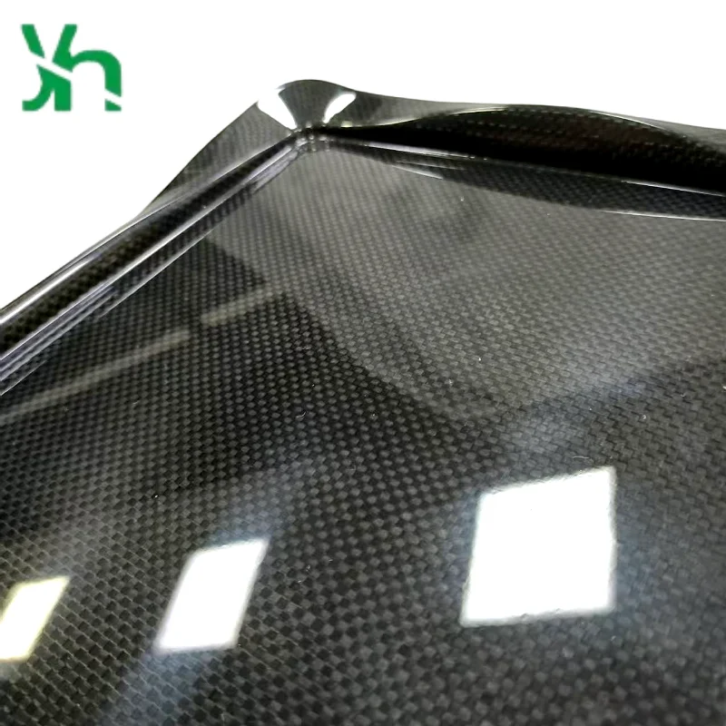 Bandeja grande de fibra de carbono de 30x25 cm, tejido plano de carbono seco para servir fiestas, cocina y comedor