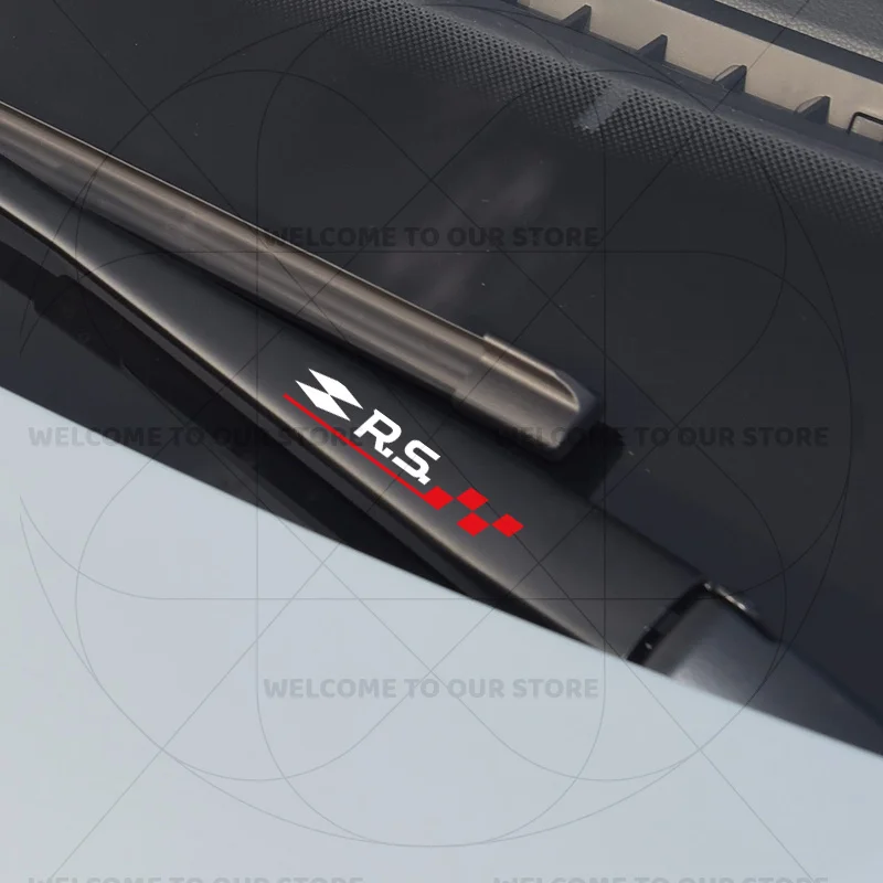 Windshield Wiper Interior and Motorcycle Decor Sport Style Vinyl Stickers, Waterproof Decal for