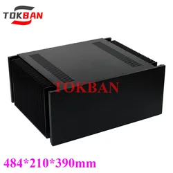 Tokban Audio WA107 484*210*390mm All Aluminium Class A Amplifier Chassis Enclosure DIY HIFI Amplifier Case Shell