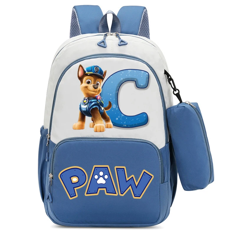 귀여운 PAW 순찰 나일론 방수 배낭 연필 가방 만화 편지 A-Z 학생 Schoolbag 도서 편지지 보관 가방 선물