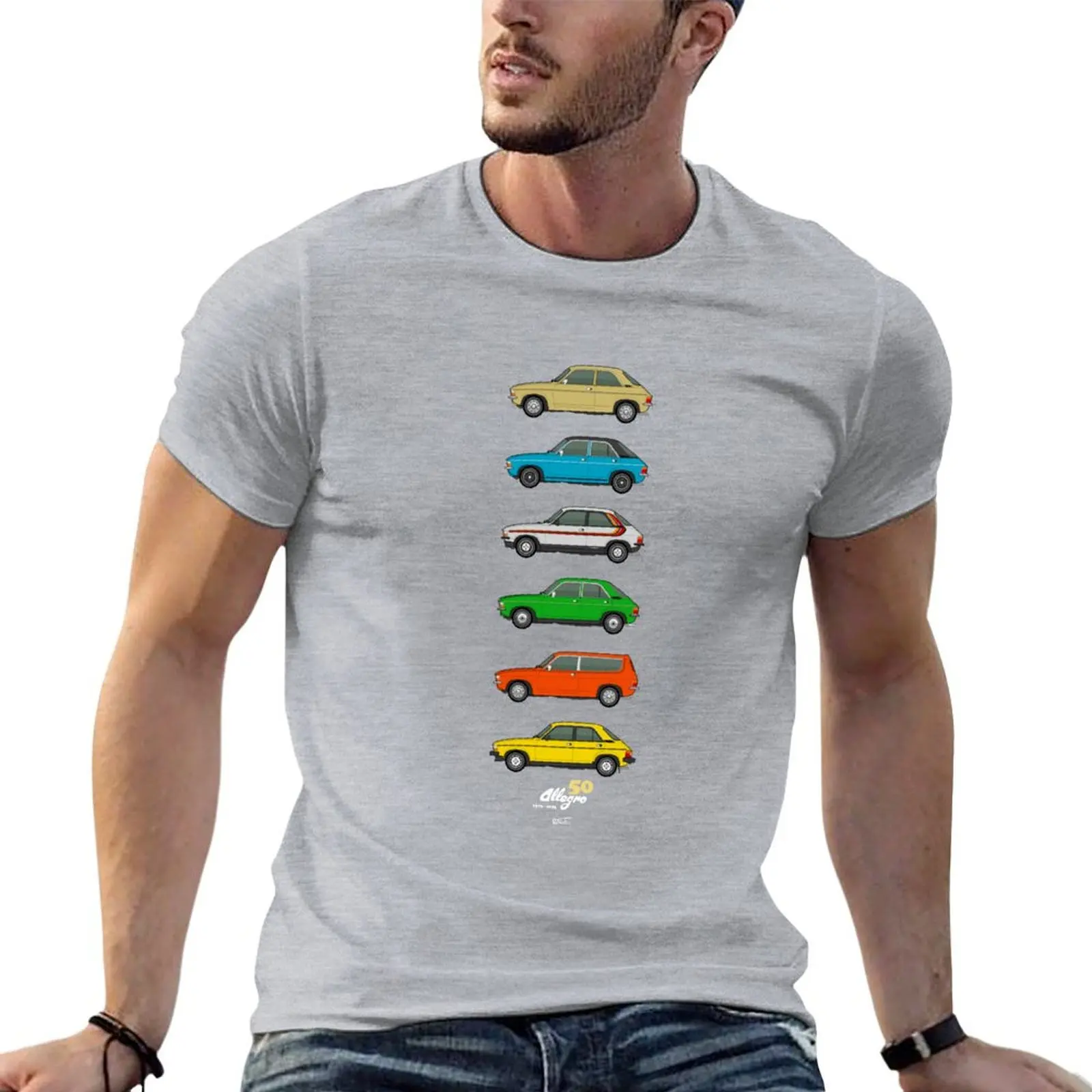 Austin Allegro 50th Classic car collection T-shirt customs design your own anime plain mens graphic t-shirts