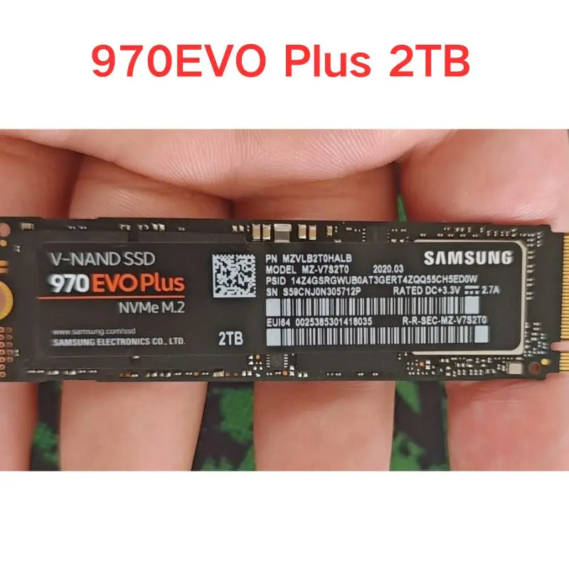 Second hand test OK 970EVO Plus 2TB Solid State Drive