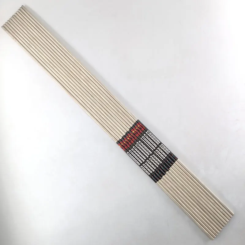 12 stuks 32 inch houten pijlschachten met houten verf, spine 400 500 600, ID 6,2 mm, gebruikt als houten pijl voor jagen en schieten