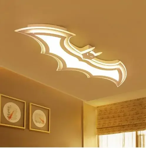 

Modern minimalist acrylic bat shape led ceiling lamp children's room bedroom room children's room corridor porch ceiling lamp