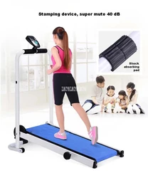 Indoor Mechanical Treadmill Home Folding Walking Machine Foldable Treadmill Mute Foldable Running Machine Mini Fitness Equipment