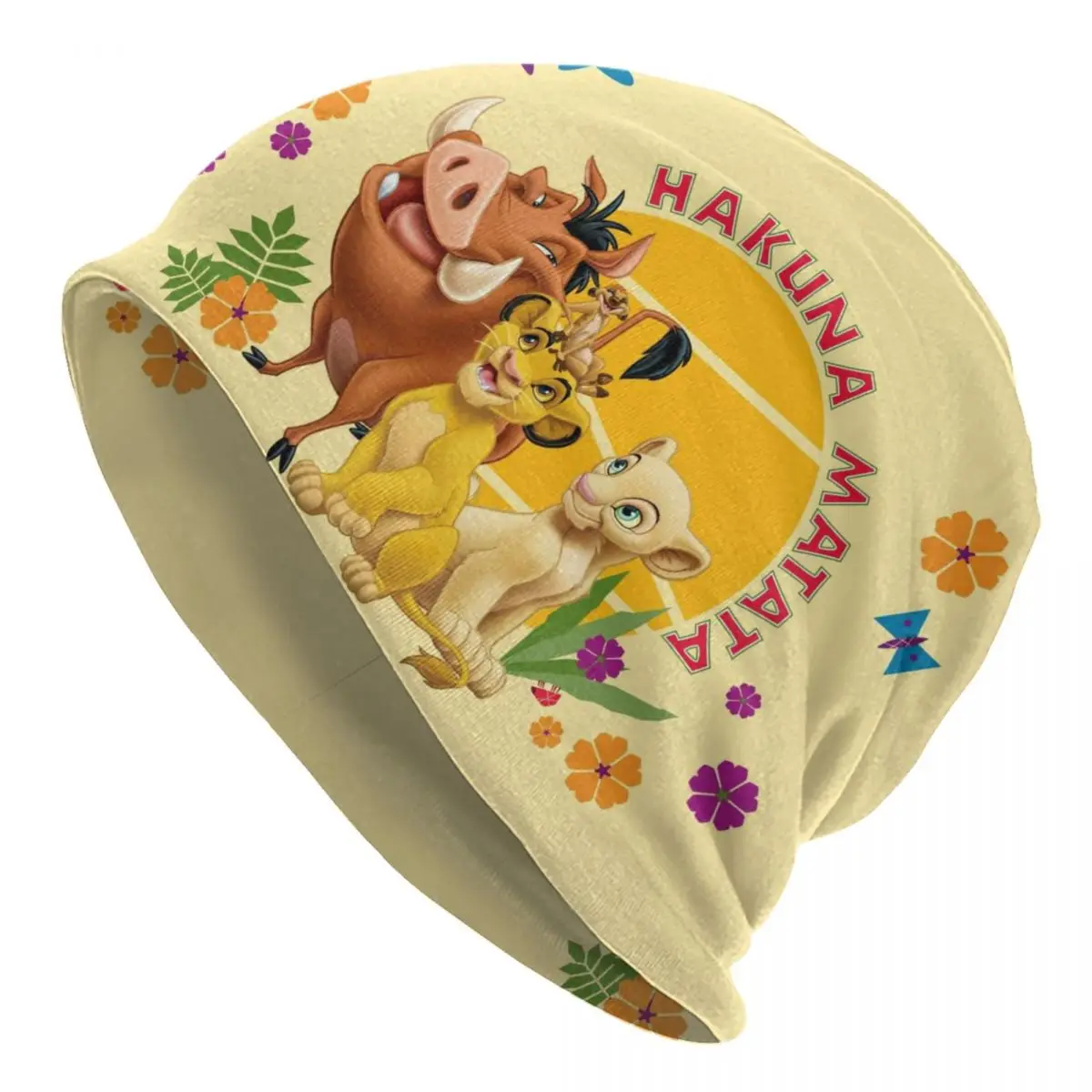 

Custom Simba And Nala Lion King Skullies Beanies Caps For Men Women Unisex Streetwear Winter Warm Knitted Hat Adult Bonnet Hats