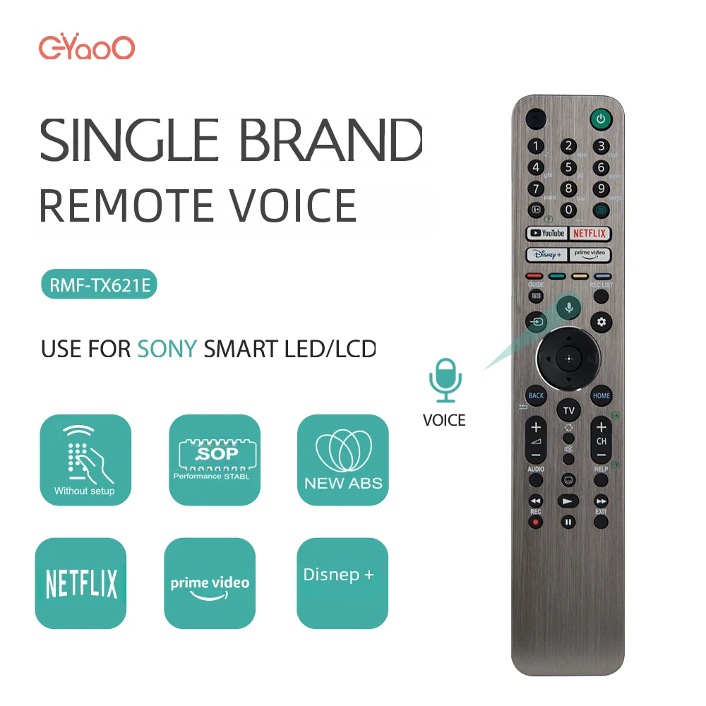 Bravia 4K HD Smart RMF-TX600E RMF-TX611E For Sony Backlight TV Voice Remote Control XBR-75X850G XBR-65X950G XBR-75X90CH KD-98Z9G