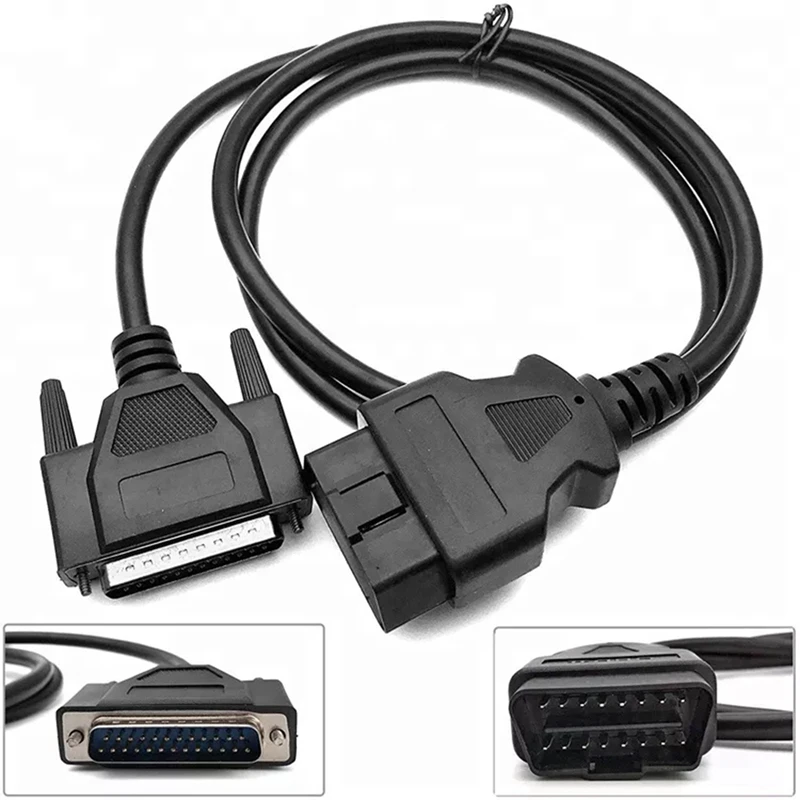 SBB CK100 SBB PRO2 OBD2 16Pin To DB25 Cable Car Connector Extension Cable Diagnostic Tool Cable