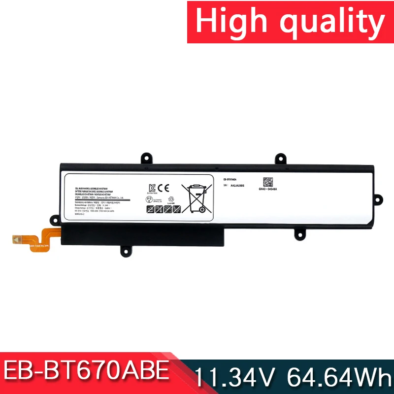 EB-BT670ABE EB-BT670ABA Laptop Battery For Samsung Galaxy View 18.4