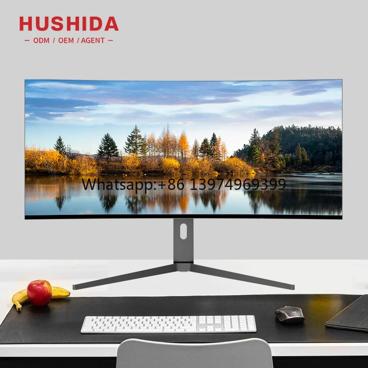 Super Wide Screen Multi Split Screen 40 Inch Monitors Pc Studio Computer Lcd Curved Gaming Monitors