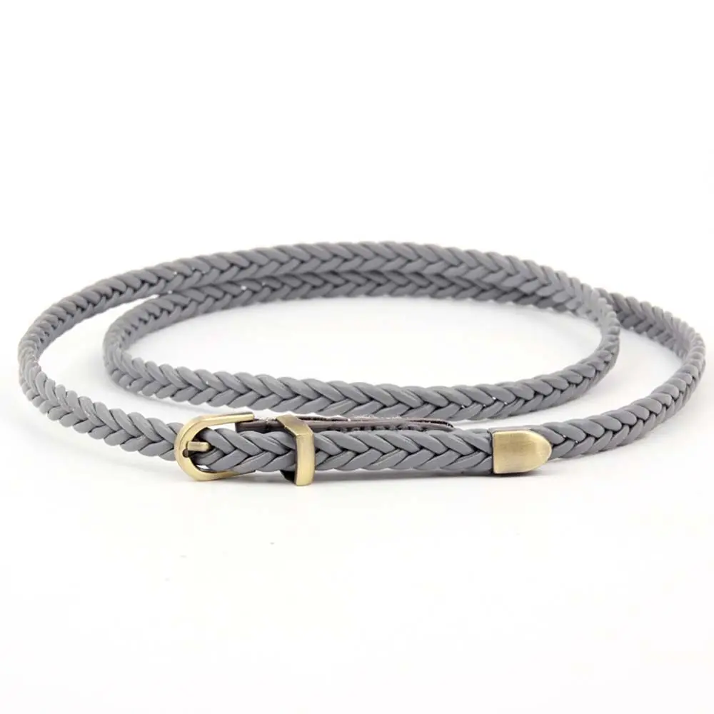 Thin Wild Retro Female Casual Pin Buckle Waist Belt Braided Belts Waistband