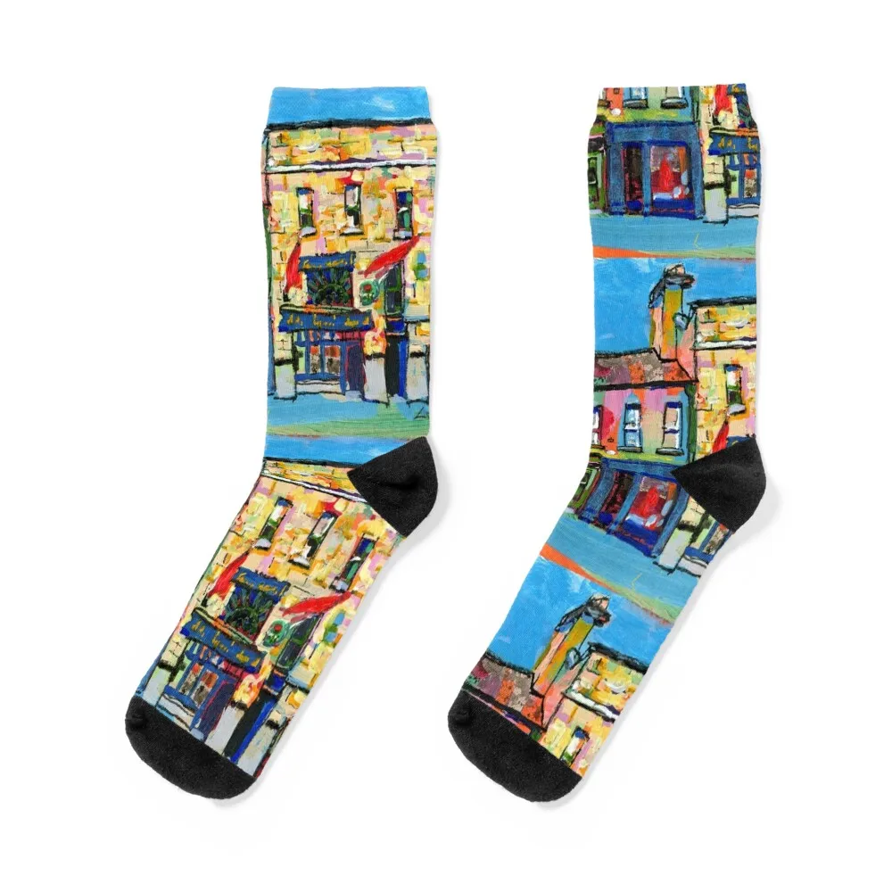 Naas, Main Street (County Kildare, Ireland) Socks essential bright garter custom Stockings compression Socks For Girls Men's