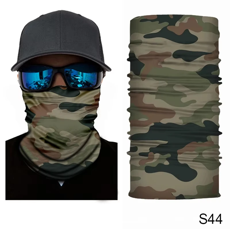 Gradient Outdoor bicycle face mask scarf neck cover ring men's seamless Bandana women's headband Balaclava tube face mask scarf