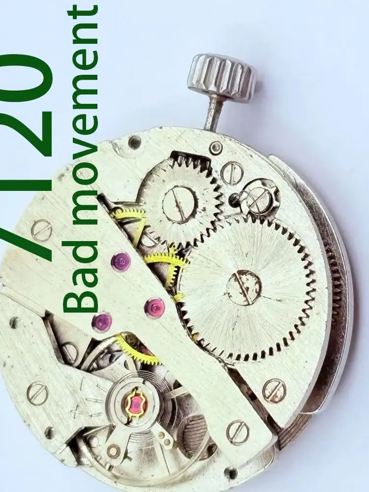 55524411 Second Hand Watch Movement Can't Work (Use for Parts Disassembly or Beginner Practice) Etc Standard Movement