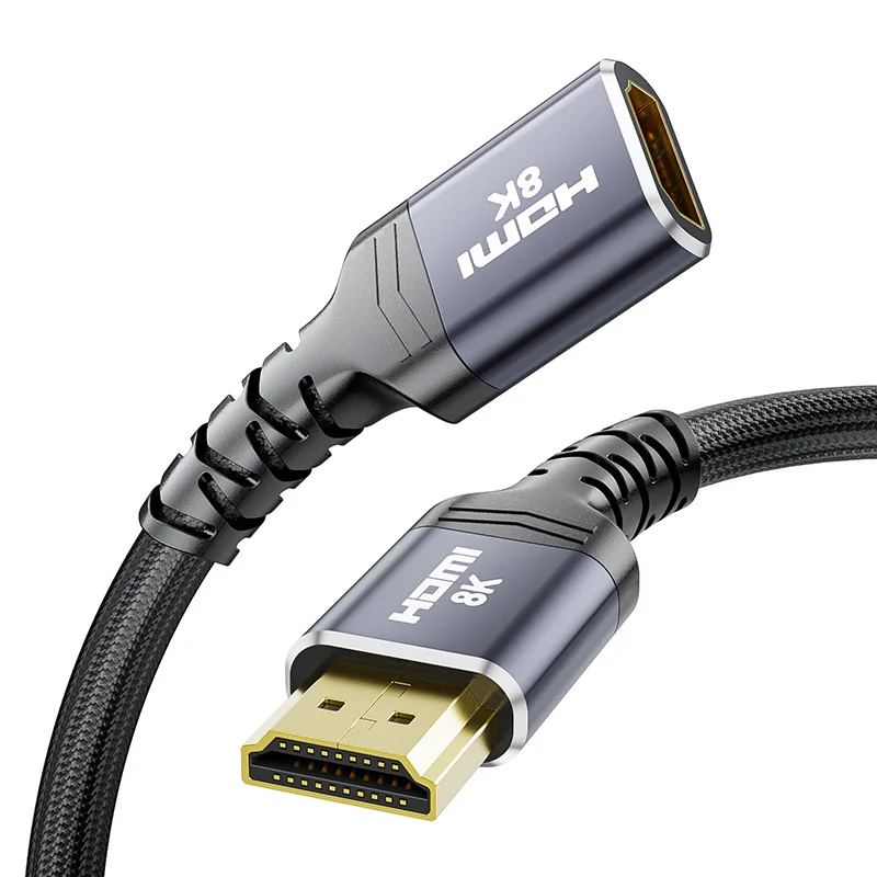 8K HDMI Exension Cable HDMI 2.1 Extension Cord HDMI 2.1 Male to HDMI 2.1 female Cable adapter HDMI 2.1 Extender Cable 4K 120Hz