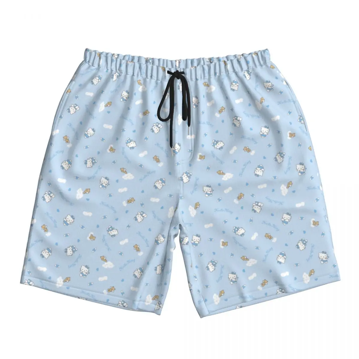 

Мультяшный кот Hello Kitty Swim Harajuku, спортивная одежда, женские плавки, пляжные шорты с принтом, летние мужские шорты с графическим рисунком