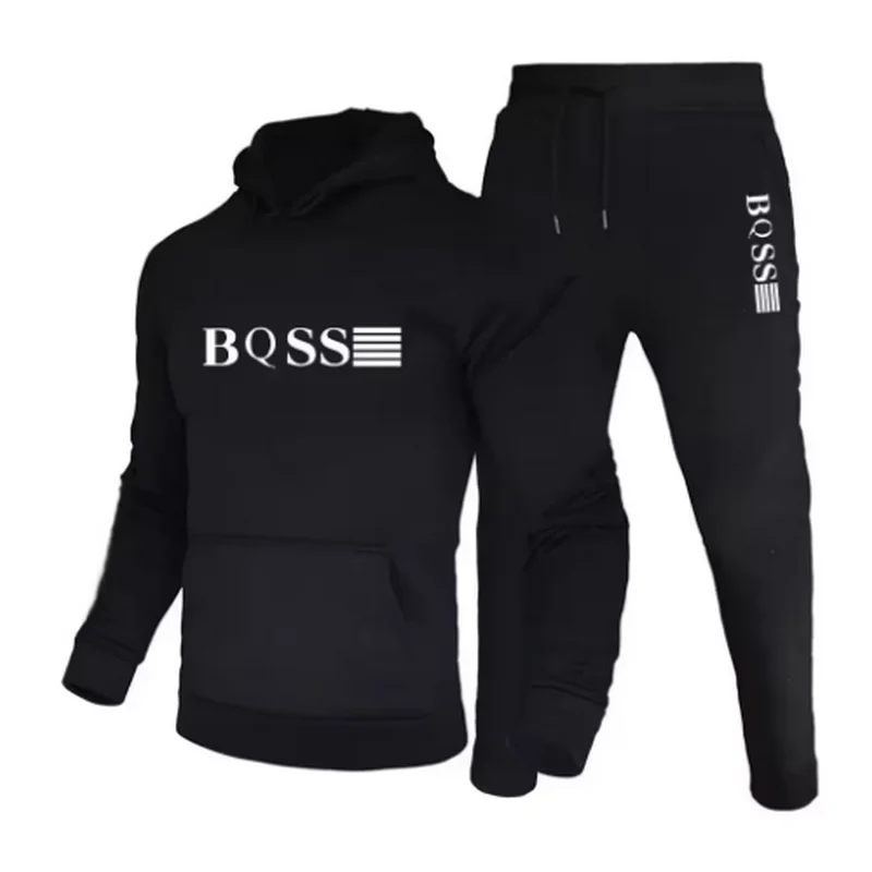 

Men's Sports Suits Fashion Tracksuit + Pants Two Pieces Sets Running Casual Sweatshirts Sweatpants Men's Clothing