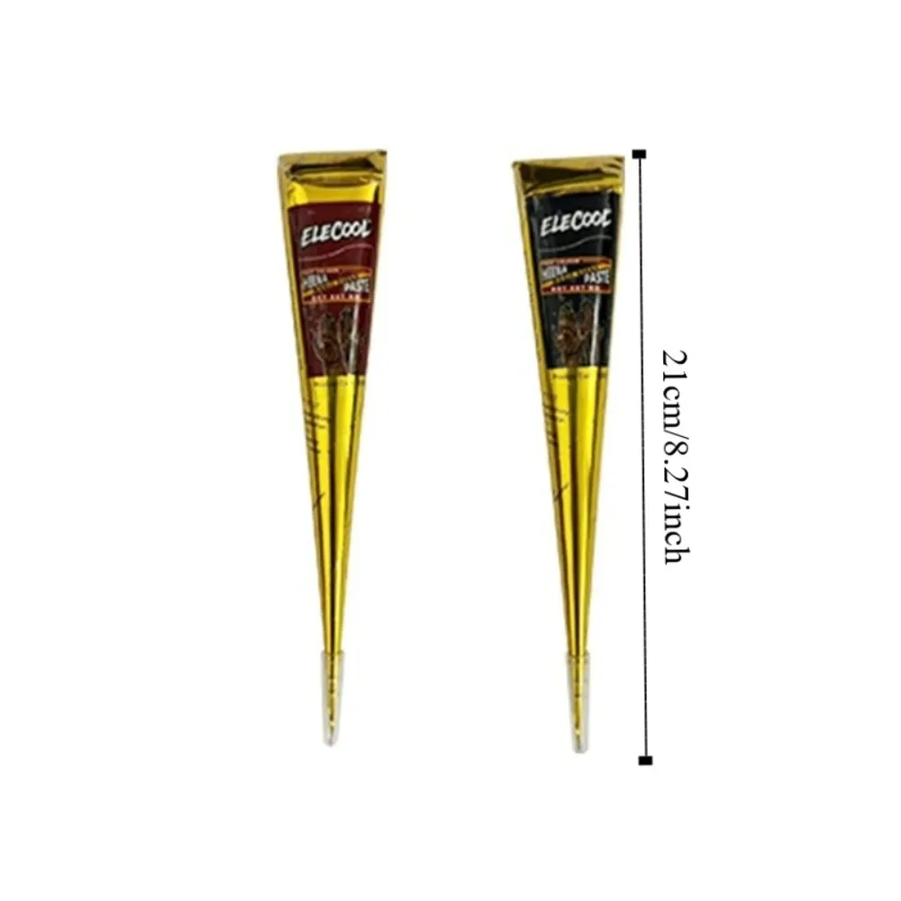 Easy-To-Use Henna Tattoo Cream Black Brown Temporary Henna Paste Cone Semi-permanent Temporary Tattoo Paste Henna Tattoo view 6