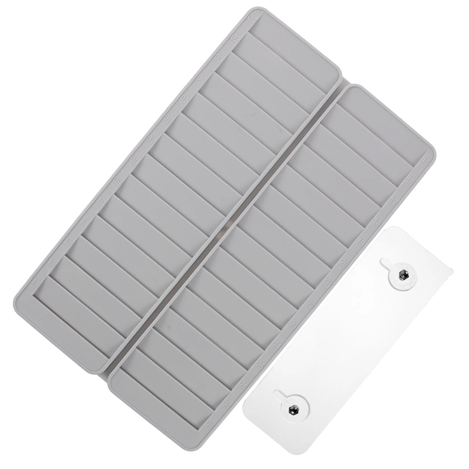 Material Card Rack Cards Sign-in Holder Office School Supply 28-slots Attendance Machine Man