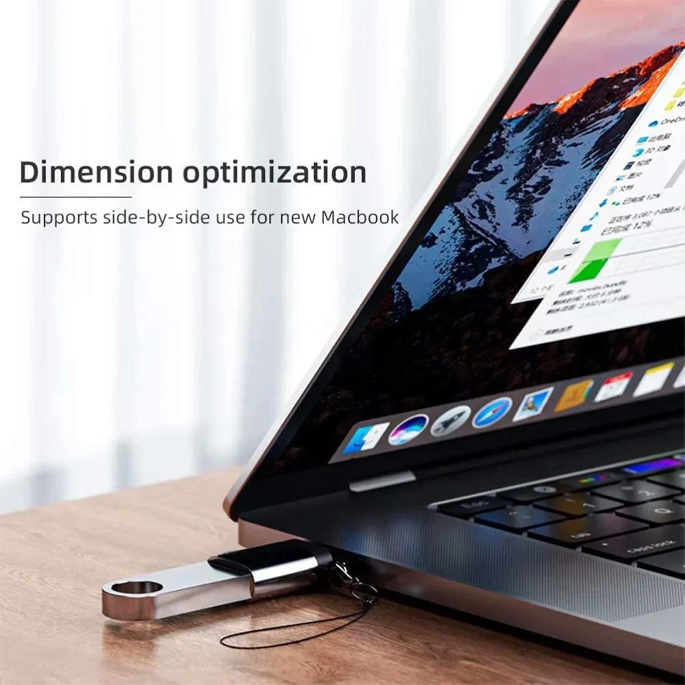 2 قطعة USB 3.0 إلى نوع C OTG مهايئ شاحن موصل نوع-C إلى USB ذكر إلى نوع-c محول التكيف للكمبيوتر ماك بوك سيارة USB باد