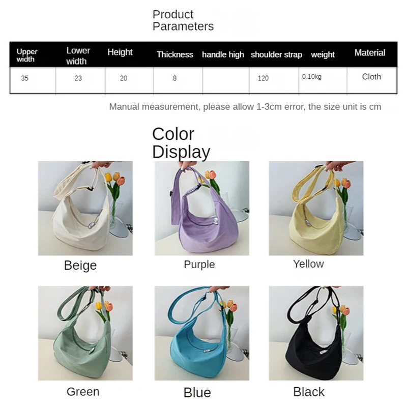 New Canvas Casual Teenage School Bag Aesthetic Sweet Messenger Bag Large Capacity y2k Women Shoulder Bag