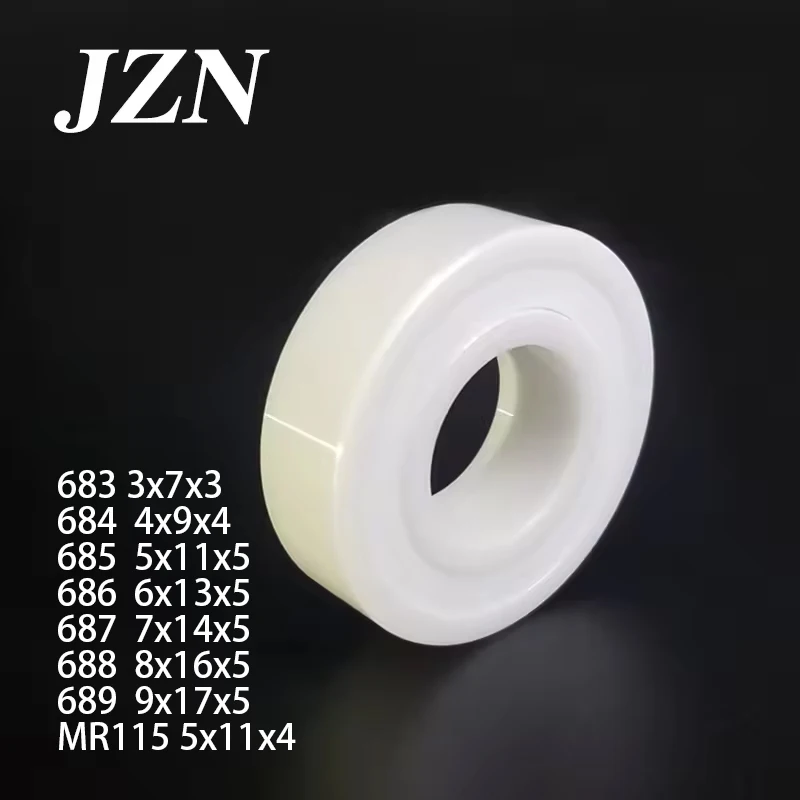3x7x3 4x9x4 5x11x5 6x13x5mm 1/5/10Pcs 683 684 685 686 687 Miniature ceramic bearing 688 2RS 689 MR115 5x11x4 double-sided seal