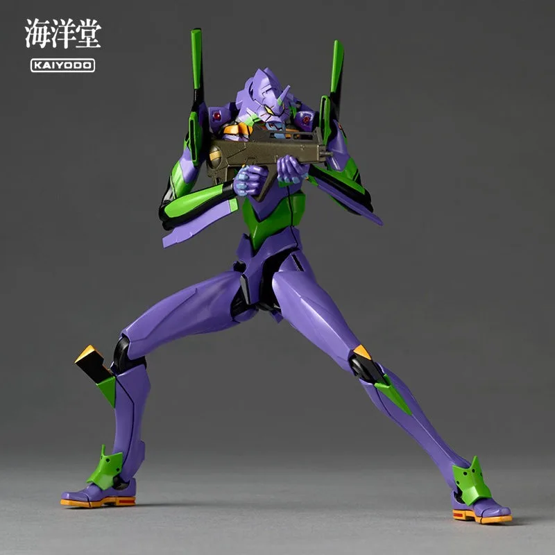 In‑Stock Official Kaiyodo Revoltech EVA Unit‑01 Neon Genesis Evangelion With Spear Of Longinus Parts Articulated Action Figure
