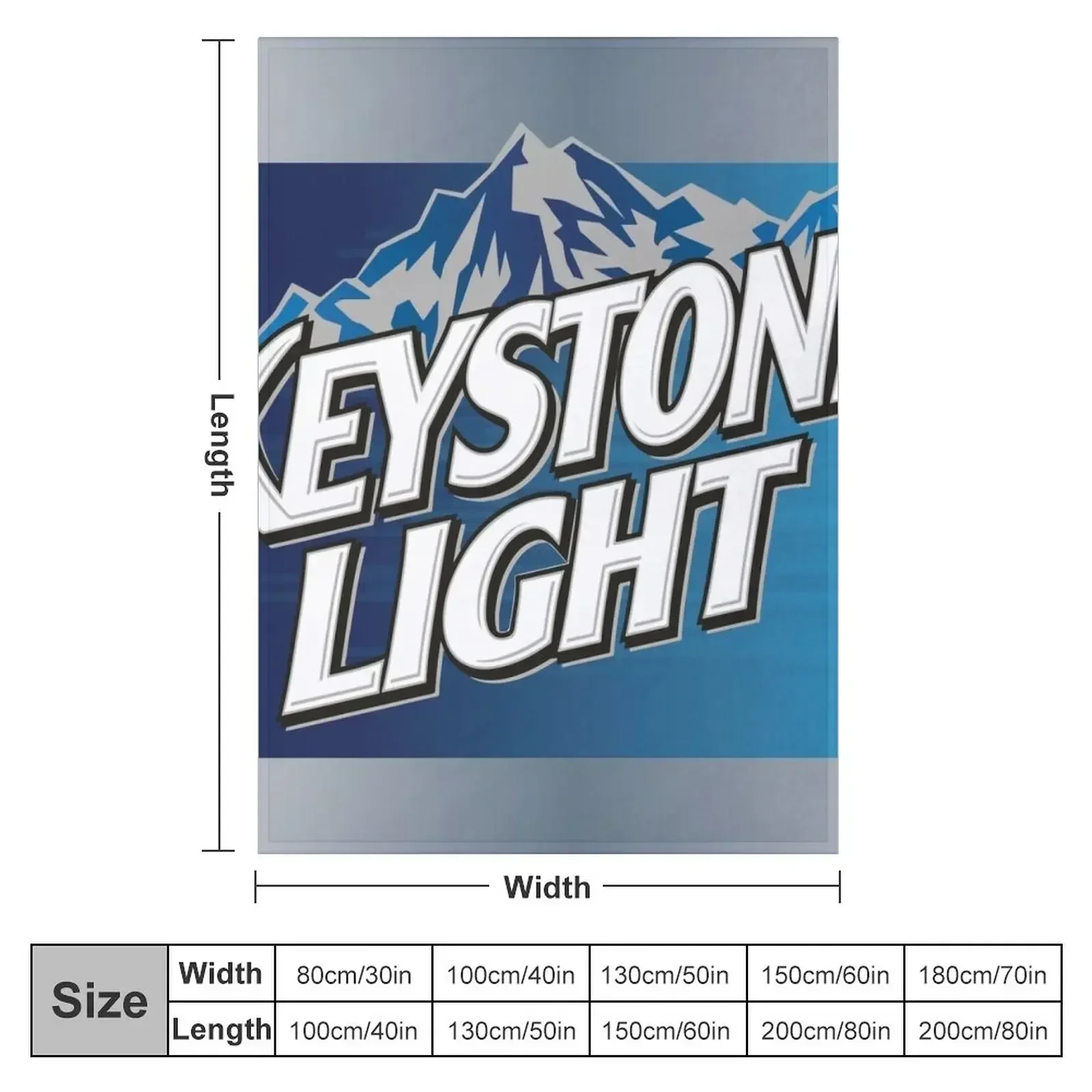 Keystone Light Throw Blanket Luxury Brand Furrys christmas gifts Hair Blankets