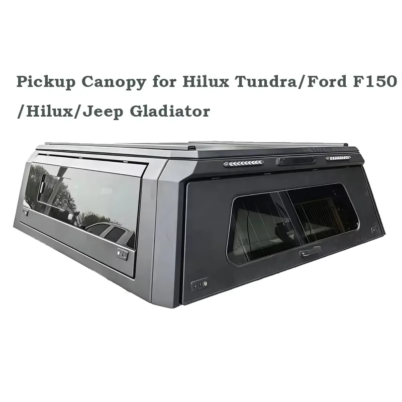 Pickup Truck Hard Top Canopy Aluminum Tonneau Cover for Ford F150 Toyota Tundra Hilux & Jeep Gladiator