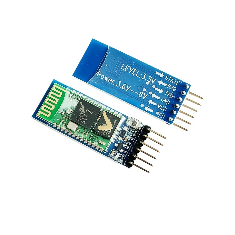Original HC-05/HC-06 master-slave integrated wireless Bluetooth module with serial transparent communication and clear button bl