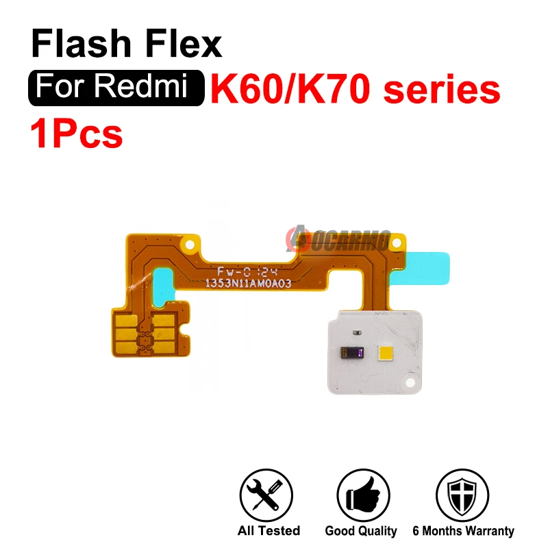 For Redmi K70 K60 Pro k60U K70E K60E K50 Ultra K70U Flash Light Flex Cable Replacement Parts