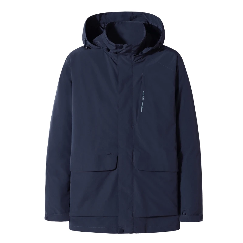 

Men's Oversized Jacket Coat Medium Length Loose Fit Windproof Spring Fashion Outerwear Casual Wear Polyester Fiber