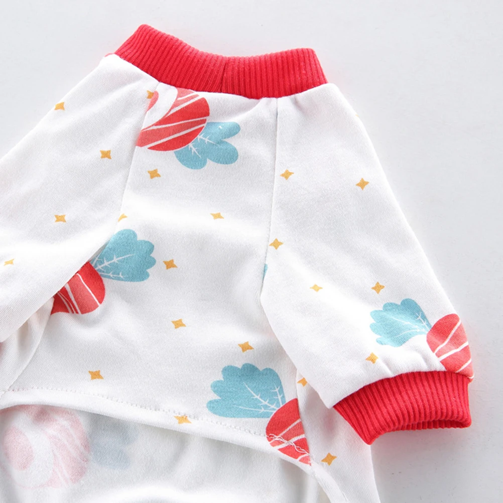 

Dog Clothes Pet Pajamas Design Comfortable Cotton Easy to Wear Walking Sleeping Photo Special Occasion Home Costume
