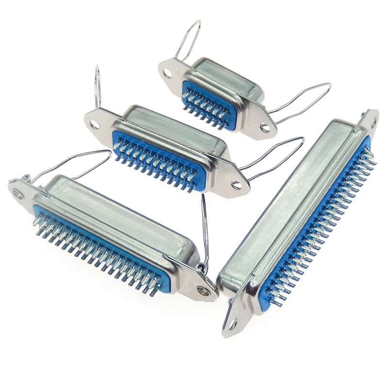 1PCS 57 Series Centronics connector Male/female CN-14P24P36P/50P 180-degree straight pin connector with linear printer port