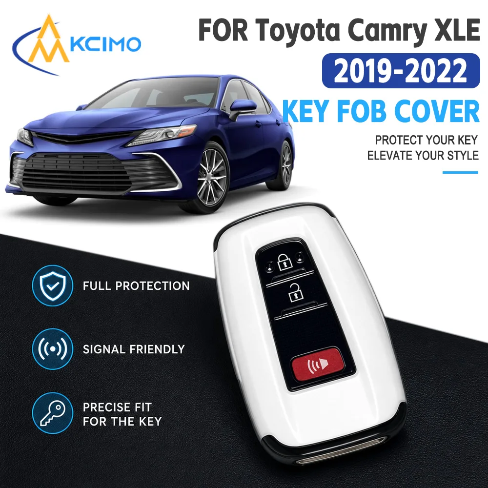 Car Key Fob Case For Toyota Camry XLE 2019‑2022 Remote Key Full‑Wrapped Anti‑Scratch Anti‑Drop Protective Shell Wear‑Resistant