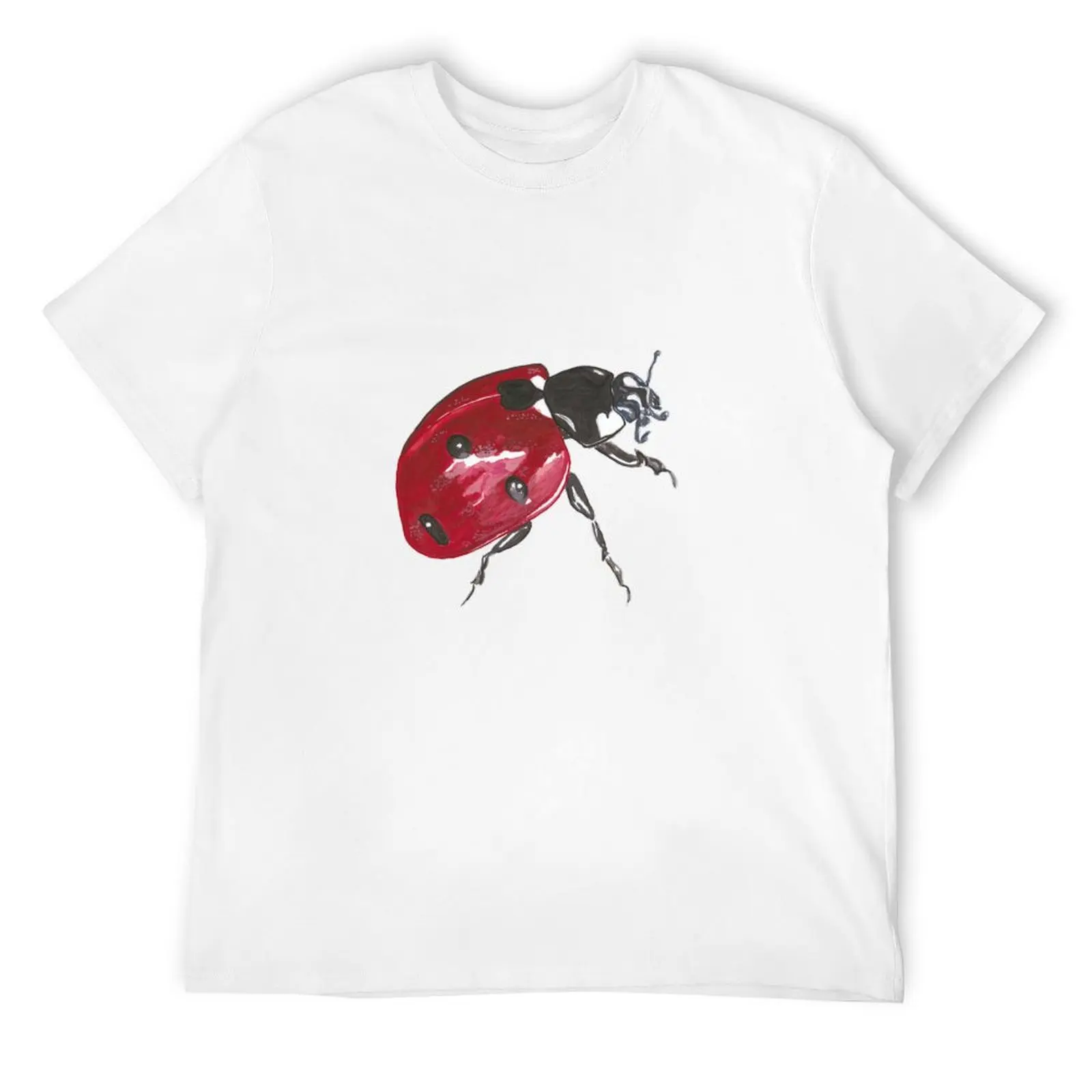 Red ladybug T-Shirt kawaii clothes tees luxury designer anime mens shirts graphic tee